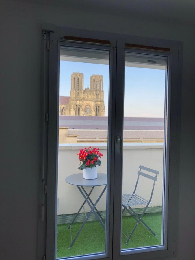 Studio Cosy Vue Cathedrale رانس المظهر الخارجي الصورة