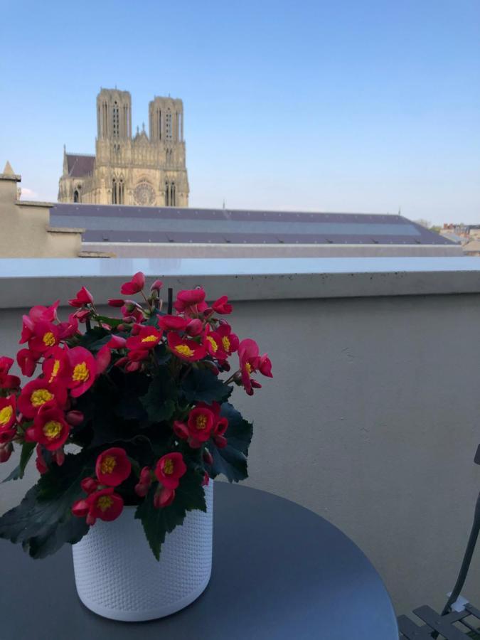 Studio Cosy Vue Cathedrale رانس المظهر الخارجي الصورة